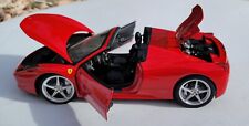 Hot Wheels Elite Ferrari 458 Spider - Modelo fundido em escala 1/18, todas as aberturas comprar usado  Enviando para Brazil