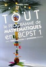 Programme mathématiques bcpst d'occasion  France