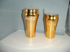 Pair of Coca Cola Gold glasses for sale  Shipping to South Africa