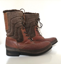 Pajar Canada Brown Leather Snow Walking Hiking Boots Fleece Lining Size 43 UK 9 for sale  Shipping to South Africa