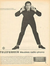 Publicité 1966  TELEFUNKEN meubles radio phono - poste de radio et combiné d'occasion  Wahagnies