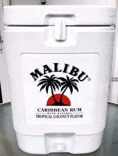 Vintage Coleman White Malibu Rum 10 GALLON Water/Beverage Cooler + Dispenser for sale  Shipping to South Africa