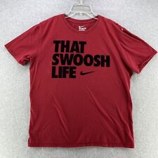 Camiseta Masculino Nike Grande L Vermelho corte atlético manga curta LOGOTIPO Swoosh Sylc comprar usado  Enviando para Brazil