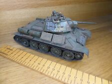 Tamiya 1/35 WW2 Russian T34/76 Tank - built and painted Tamiya model Tank kit  for sale  ASHFORD