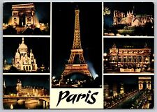 Postcard paris night d'occasion  Expédié en Belgium