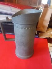 Vintage French Pewter Tankard Measuring Cup 1/2 L for sale  Shipping to South Africa