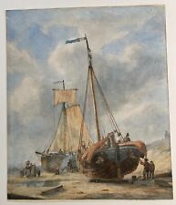 Antique watercolour bringing for sale  MAIDSTONE