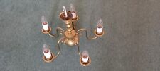 Light brass chandelier for sale  MORDEN