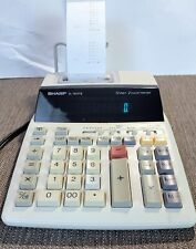 Calculadora de escritorio Sharp EL-1801PIII 12 dígitos impresora 2 colores funciona probada segunda mano  Embacar hacia Argentina