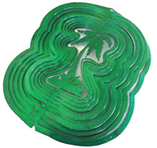 Palm Tree Wind Spinner Glitter Green Swivel Decoration Tropical for sale  Shipping to South Africa