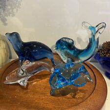 Glass dolphins seal for sale  MORDEN