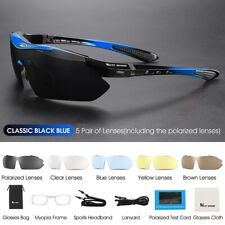 Gafas de sol polarizadas para ciclismo West Biking 5 lentes gafas negras azules segunda mano  Embacar hacia Argentina