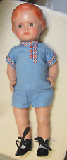 VINTAGE German Boy Doll Celluloid 41 N Turtle Marks. 15"Tall. All Original Parts for sale  Shipping to South Africa
