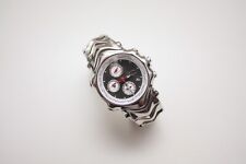 Oakley GMT relógio mostrador preto pulseira de metal cromado hora mundial comprar usado  Enviando para Brazil