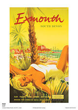 Exmouth devon poster for sale  NEWCASTLE UPON TYNE