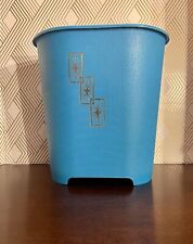 Antigo MCM Atomic Starburst azul-petróleo cesto de lixo/lixeira de plástico com pés comprar usado  Enviando para Brazil