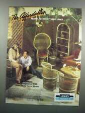 Ventilador de teto 1983 Lowe's e anúncio de cadeira pavão comprar usado  Enviando para Brazil