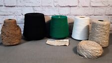 Lote de 5 cones máquina de fios tricô tecelagem artesanato fiação nacional comprar usado  Enviando para Brazil