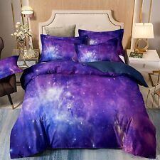 Conjunto de capa de edredom Purple Galaxy Doona todos os tamanhos fronha macia conjunto de cama comprar usado  Enviando para Brazil