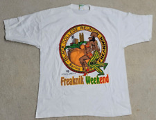 Camiseta Freaknik Vintage Real 1998 Preta Reunião Universitária Branca Extra Grande, usado comprar usado  Enviando para Brazil