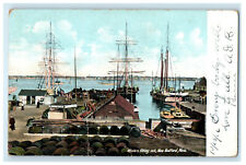 Cartão postal antigo publicado 1906 Whalers Fitting Out, New Bedford Massachusetts MA comprar usado  Enviando para Brazil