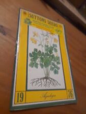Suttons seed catalogue for sale  CHORLEY