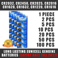 CR2032 CR2016 CR2025 CR2450 CR1632 CR1220 CR1620 CR1616 Batteries Eunicell *UK*, used for sale  Shipping to South Africa