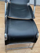 Black leather chair for sale  HAVANT