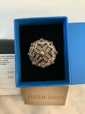 HEIDI DAUS "Practical Beauty" Size 7 Crystal/Simulated Pink Pearl Ring EUC! for sale  Hilton Head Island