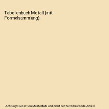 Tabellenbuch metall gebraucht kaufen  Trebbin