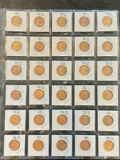 Complete Red choice/gem BU wheat cent set 1948-1958 30 coins! for sale  Shipping to South Africa
