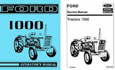 Tractor Operators & Repair Manual Fits Ford 1000 Tractor 1973-75 - 2 Manuals for sale  New York
