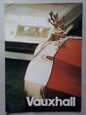 Vauxhall range brochure for sale  BOURNE