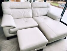 Leather corner sofa for sale  DROITWICH