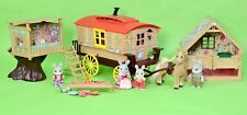 fistuff Sylvanian Families Decorated Vintage Caravan Tree House Stable LARGE LOT, used for sale  Shipping to South Africa