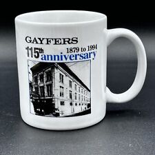 Usado, 1994 Gayfers 115º Aniversário Caneca Dept Store Anúncio 1879 Vintage Dillards Mobile AL comprar usado  Enviando para Brazil