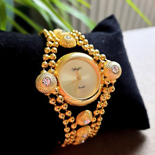 Vintage, Feminino, Relógio Quartzo Resistente à Água, Japão, Folheado Dourado 'Hong'Kong, usado comprar usado  Enviando para Brazil