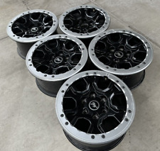 (5) 17" FORD BRONCO SASQUATCH BEADLOCK WILD OEM FACTORY STOCK WHEELS RIMS #1208 for sale  Shipping to South Africa