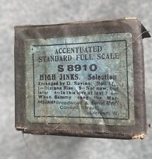 John Broadwood & Sons  Pianola Roll  High Jinks  Selection arranged By D Savino, used for sale  Shipping to South Africa
