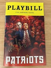 Patriots signed playbill for sale  New York