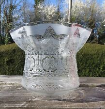 Antique clear etched for sale  BRIDGWATER