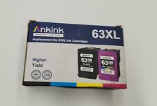 Cartuchos de tinta Ankink 63XL negros y tricolores combo con vencimiento 9/25 sellados segunda mano  Embacar hacia Argentina