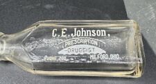 Usado, Garrafa de droga Milford Ohio / CE. Garrafa de prescrição Johnson / 3 dígitos # 1930 comprar usado  Enviando para Brazil