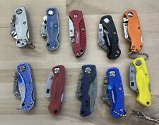 Lote de 10 mini chaveiros dobráveis cortadores de caixa de facas utilitárias comprar usado  Enviando para Brazil