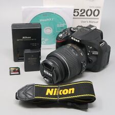 Câmera Nikon D5200 24.1MP DSLR - Preta (com Lente AF-S DX 18-55mm) - Cliques 4K! comprar usado  Enviando para Brazil