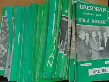 Hibernian home programmes for sale  COWDENBEATH