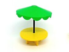 Mesa Redonda Vintage Fisher Price com Guarda-chuva #2 - Play Family Village 1973-77 comprar usado  Enviando para Brazil