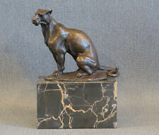 Panther bronze figur gebraucht kaufen  Gartenstadt,-Faldera