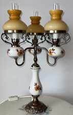 Alter Ruel Florentine Lampe Tischlampe  Messing - Porzellan Lampe- Design, usado comprar usado  Enviando para Brazil
