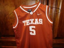 Camiseta deportiva de baloncesto Nike Elite #5 UT Texas Longhorns con pantalla de la NCAA para niños talla 7 bonita segunda mano  Embacar hacia Argentina